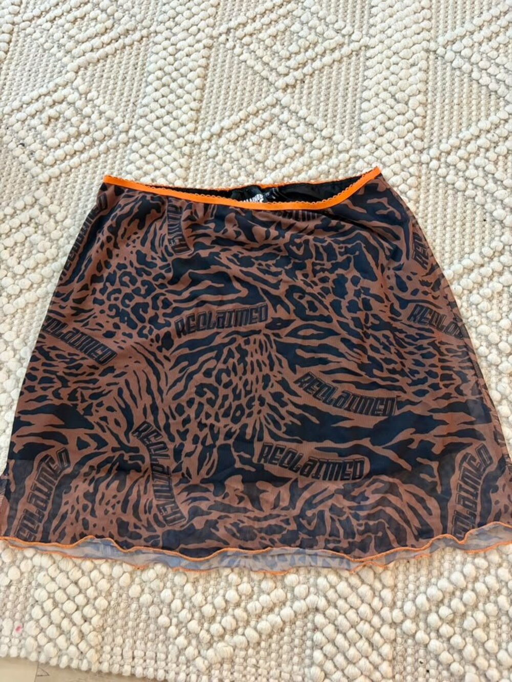 Reclaimed Vintage Mesh Skirt Size US8